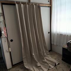美品ドレープカーテン（ベージュ）の画像