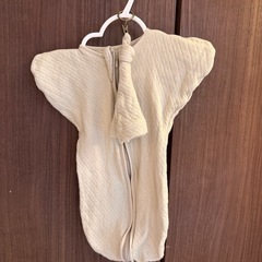 SOIEN（ソワン）スワドル 2点セット  ダスティピンク & アイボリー／Sサイズ相当／1ヶ月使用品の画像