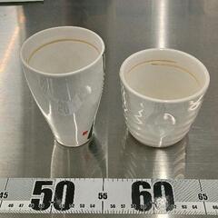 0604-088 ビアカップ焼酎カップセット　片岡鶴太郎　陶器の画像