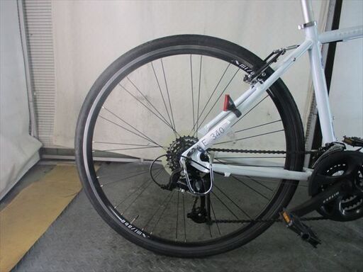 E340★23800円★整備済み クロスバイク中古自転車 【ミヤタ　TRYCROSS　白　46㎝　アルミフレーム　】 ミヤタ クロスバイク(自転車)の中古が安い！激安で譲ります・無料で