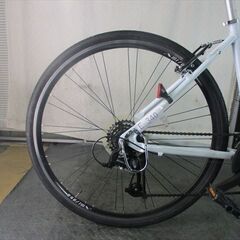 E340★23800円★整備済み クロスバイク中古自転車 【ミヤタ　TRYCROSS　白　46㎝　アルミフレーム　】の画像