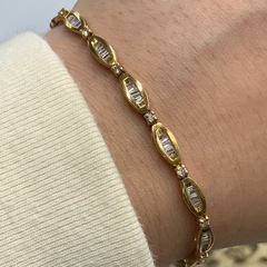 K18 ダイヤ　ブレスレット　1.6ct 約18cm 11.5g