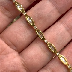 K18 ダイヤ　ブレスレット　1.6ct 約18cm 11.5gの画像