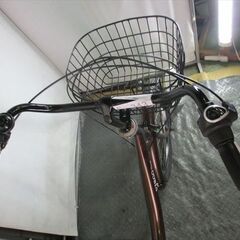 E343　★整備済み　中古　3人乗り対応子乗せ　自転車★【20インチ　ブラウン　】の画像