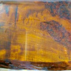 506014 / 座卓 外寸約152×80～94×33cm 板厚約6cm 一枚板 天然木 / 中古品 ※お引取限定の画像