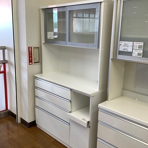 ニトリ 2枚扉 レンジボード RESUME レジューム【トレファク 川越店】