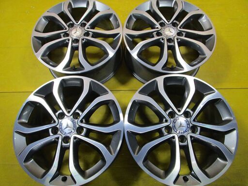 B2054 ベンツ Cクラス純正 4本SET 17インチ 7.0j 112/5穴 +48.5 純正お探しの方に