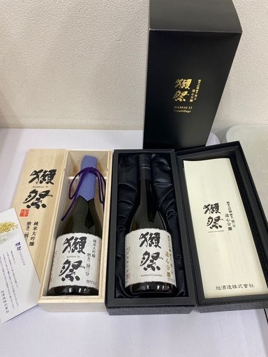 未開封】豪華2本セット日本酒 獺祭 15％・16％ 720ml #35111