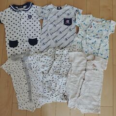 半袖ロンパース男の子　50〜70　まとめ売り