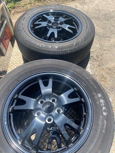 純正カバー付アルミ　195/65R15 5穴 15×6J 45 PCD100　プリウス30後期など