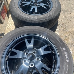 純正カバー付アルミ　195/65R15 5穴 15×6J 45 ...
