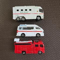 トミカ TOMICA  救急車 消防車セットの画像