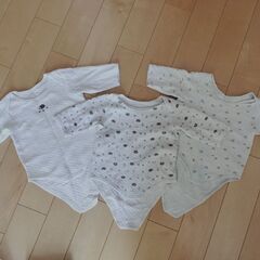 長袖ロンパース　肌着70　キルト