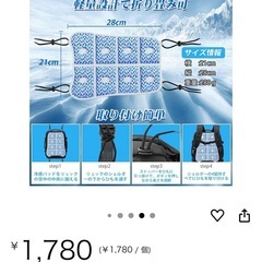 新品未開封 冷却パッド 熱中症対策 リュック用冷感パッド リュック 背中 汗対策 【ひんやり 28℃自然凍結】 暑さ対策グッズ PCM材質 背中冷却パッド リュック背中保冷剤 背中涼しくなる クール 蒸れ防止 結露しない 繰り返し使える 折り畳み可能 室内屋外適用 ランドセル/ヘビーカー/オフェス/車内シート 軽量 取り付け簡単 きれい 子供通学用に最適の画像