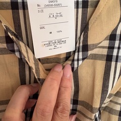 タグ付きGRL
チェックウエストマークシャツの画像