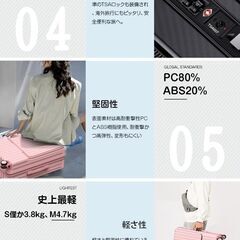 新品未使用　スーツケース　キャリーバッグ　多機能の画像