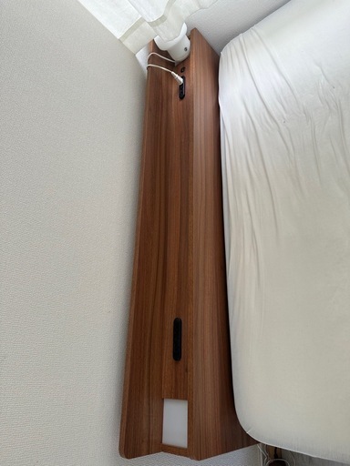 \大幅値下げ中/収納付きダブルベッド(マットレス付き)