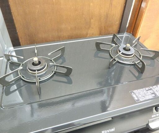 LPガステーブル グリルなし 2021年製 幅59.5cm リンナイ ガスコンロ 右