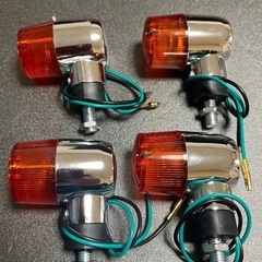 バイクミニ汎用ウィンカー  オレンジレンズ4個