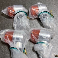 バイクミニ汎用ウィンカー  オレンジレンズ4個の画像