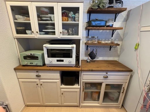 【中古】食器棚　カップボード