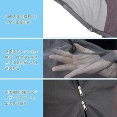 新品 Oziral 車用 網戸 バックドア用【約40個强力マグネット付き】車中泊 防虫ネット 車カーテン 車の蚊帳 メッシュ換気 両面スライドファスナー 通風 虫よけ 取付簡単 防災 アウトドア カー用品の画像