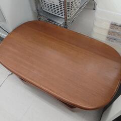 ★ジモティー割あり★楕円ローテーブル　BR　※キズ　使用感あり　...