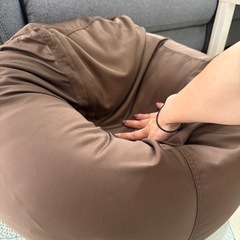値下げしました☺️人をダメにするビーズクッション　ニトリの画像