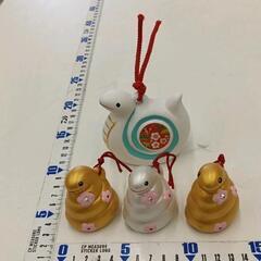 0604-204 へび　干支置物セット