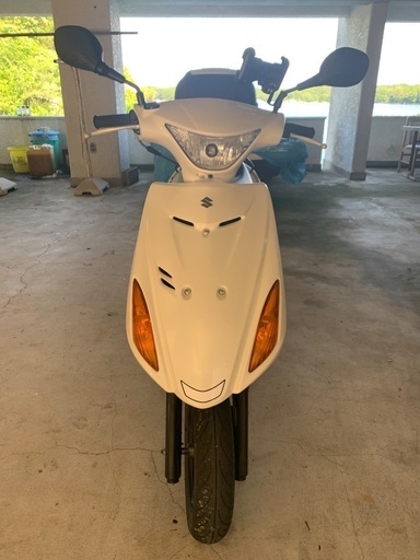 三重県　志摩市　スズキ　アドレスV125S ホワイト　リアキャリア付　スクーター　実働車　