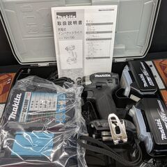 【未使用品】マキタ　インパクトドライバフルセット(黒) 18V6...