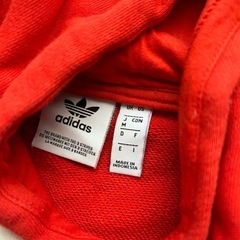 adidasアディダスオリジナルス ラージロゴスウェットパーカー プルオーバーMの画像