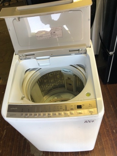 NO B264 ?福岡市内配送設置無料✨?全自動洗濯機 ビートウォッシュ シャンパン BW-V80F-N [洗濯8.0kg /乾燥機能