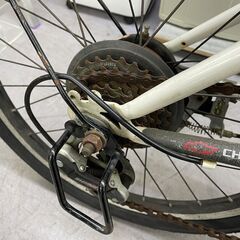 タイヤ新品交換済み シボレー 折りたたみ自転車 ホワイト 6段変速 20インチ CHEVROLET CHEVY 白 自転車  札幌市手稲区の画像
