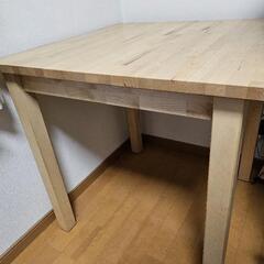 無垢材正方形テーブル[IKEA NOERDEN 17343]