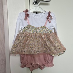ロンパース　女の子　赤ちゃん　レース　服　アプレレクール　花柄　
