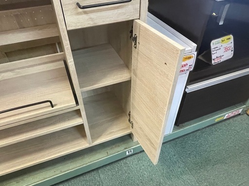 【リサイクルサービス八光】幅85.4㎝　佐藤産業　ラフィカ　レンジボード　オークナチュラル 人気モデル 人気商品 国内対応 丁寧梱包 収納家具