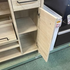 【リサイクルサービス八光】幅85.4㎝　佐藤産業　ラフィカ　レンジボード　オークナチュラルの画像