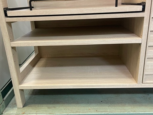 【リサイクルサービス八光】幅85.4㎝　佐藤産業　ラフィカ　レンジボード　オークナチュラル 人気モデル 人気商品 国内対応 丁寧梱包 収納家具