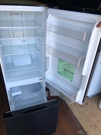 NO B262 ?福岡市内配送設置無料✨?GR-R15BS-K 冷蔵庫 BSシリーズ セミマットブラック [153L /2ドア /右開