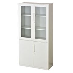 Hスチールキャビネット【アバクス／グレー色】オフィス 棚 ロッカ...
