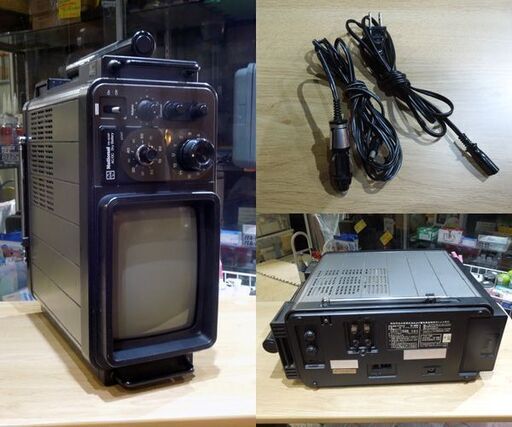 ナショナル 当時物 ブラウン管 ポータブル 白黒テレビ