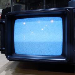 ナショナル 当時物 ブラウン管 ポータブル 白黒テレビ トランザム TR-809F 1977年製 通電確認済 コレクション オブジェ National 新道東店の画像