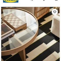 新品未開封　IKEA ストックホルム 2025 コーヒーテーブル、オーク材突き板ガラスの画像