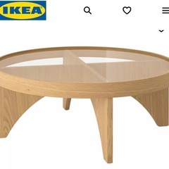 新品未開封　IKEA ストックホルム 2025 コーヒーテーブル、オーク材突き板ガラスの画像