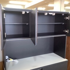 手作り家具工房 日本の匠 3枚扉レンジボード ナポリ【トレファク 川越店】の画像