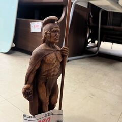 リサイクルショップどりーむ荒田店 No2719　オブジェ　戦士　スパルタ兵士　置物　お買い得品　インテリアの画像