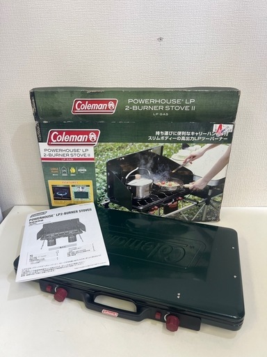 Coleman コンロ  POWERHOUSE LP 2-BURNER STOVE II アウトドア レジャー 屋外調理 ガスコンロ 未使用品