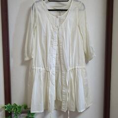 新品　２重羽織りチュニック風