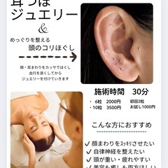 耳ツボジュエリーのモニター募集中